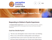 Tablet Screenshot of perceptivechildren.org